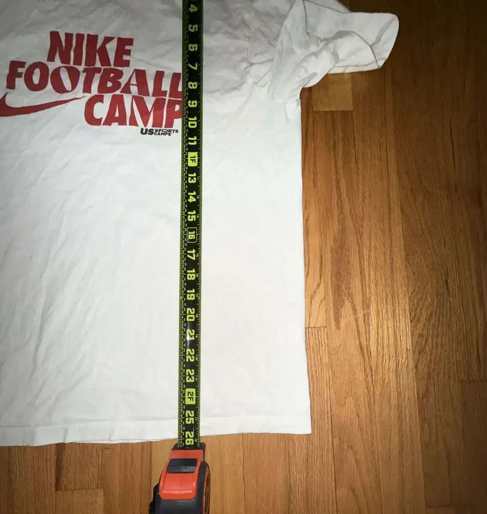 Nike Football Shirt Men’s M White Football Camp Graphic Sports Tee T-Shirt